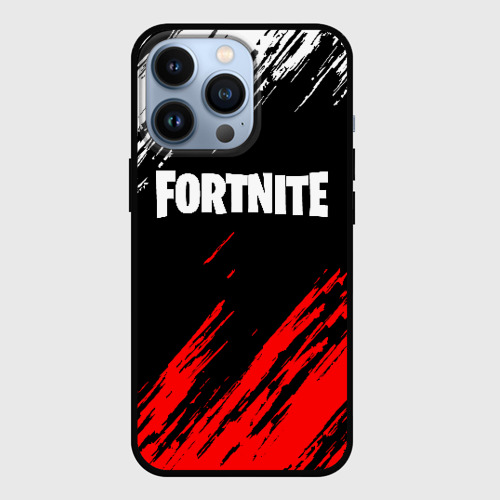 Чехол для iPhone 13 Pro Fortnite paints Фортнайт брызги, цвет черный