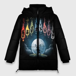 Женская зимняя куртка Oversize Покемон Эволюция Иви