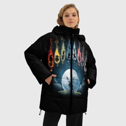 Женская зимняя куртка Oversize Покемон Эволюция Иви - фото 2