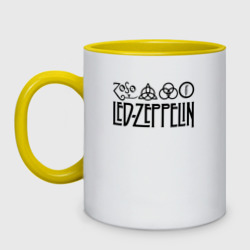 Кружка двухцветная Led Zeppelin