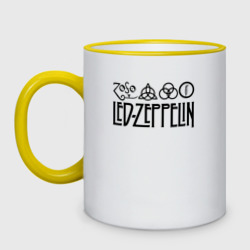 Кружка двухцветная Led Zeppelin