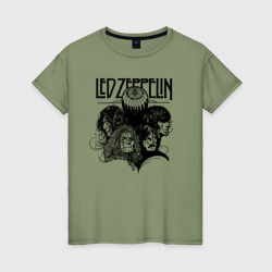 Женская футболка хлопок Led Zeppelin