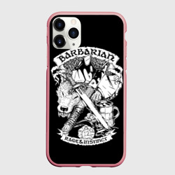 Чехол для iPhone 11 Pro Max матовый Barbarian