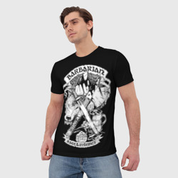 Мужская футболка 3D Barbarian - фото 2