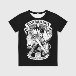 Детская футболка 3D Barbarian
