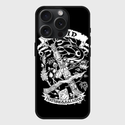 Чехол силиконовый для Apple iPhone 15 Pro матовый Druid