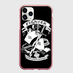 Чехол для iPhone 11 Pro Max матовый Fighter