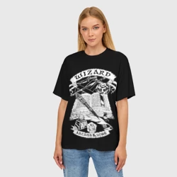 Женская футболка oversize 3D Wizard - фото 2