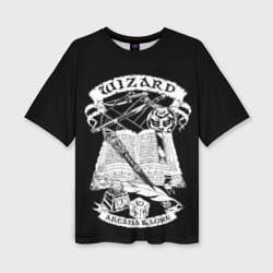 Женская футболка oversize 3D Wizard