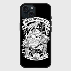 Чехол силиконовый для Apple iPhone 15 матовый Necromancer