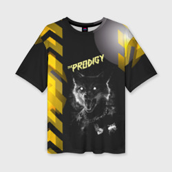 Женская футболка oversize 3D The Prodigy лис