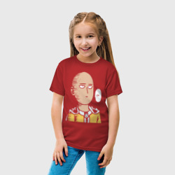 Детская футболка хлопок Сайтама согласен. Для темного - фото 2