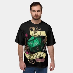 Мужская футболка oversize 3D Roll 20 - фото 2
