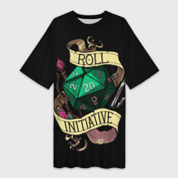 Roll 20 – Платье-футболка 3D с принтом купить