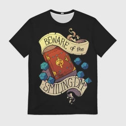 Мужская футболка 3D Beware of the smiling