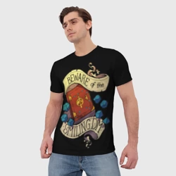 Мужская футболка 3D Beware of the smiling - фото 2