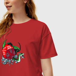 Женская футболка хлопок Oversize Dungeon and dragons - фото 2