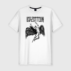 Мужская футболка хлопок Slim Led Zeppelin