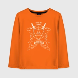 Детский лонгслив хлопок Let's do some damage