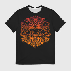 Мужская футболка 3D Choose your weapon