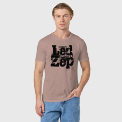 Мужская футболка хлопок LedZep большое лого - фото 2
