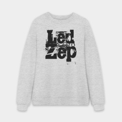 Мужской свитшот oversize без начеса хлопок LedZep большое лого