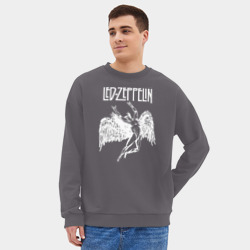 Мужской свитшот oversize без начеса хлопок Led Zeppelin - фото 2