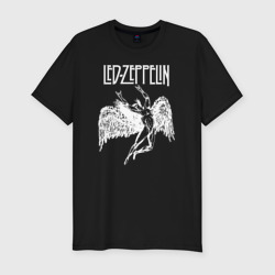 Мужская футболка хлопок Slim Led Zeppelin