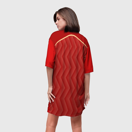 Платье-футболка 3D Футбольный союз, цвет 3D печать - фото 4