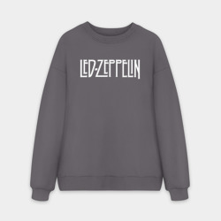 Мужской свитшот oversize без начеса хлопок Led Zeppelin