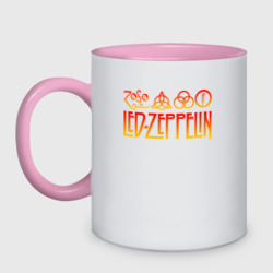 Кружка двухцветная Led Zeppelin