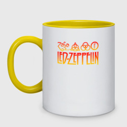 Кружка двухцветная Led Zeppelin