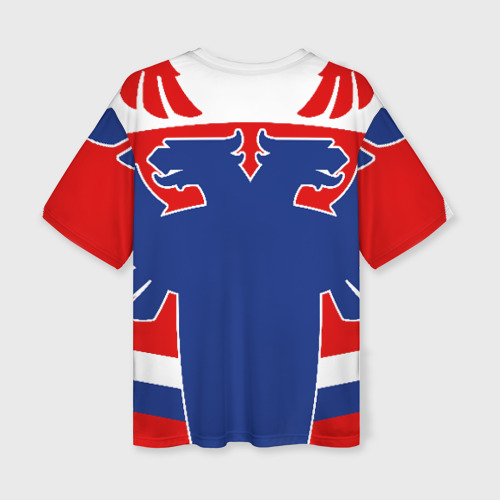 Женская футболка oversize 3D Русский хоккей, цвет 3D печать - фото 2