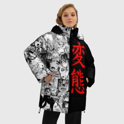 Женская зимняя куртка Oversize Японская анимация - фото 2