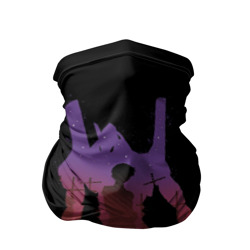 Бандана-труба 3D Боевой робот Евангелион фиолетовый