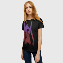 Женская футболка 3D Боевой робот Евангелион фиолетовый - фото 2
