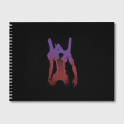 Альбом для рисования Боевой робот Евангелион фиолетовый