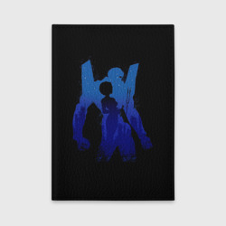 Обложка для автодокументов Боевой робот Евангелион синий