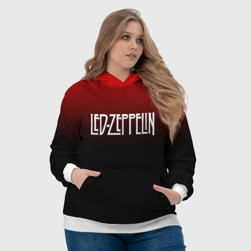 Женская толстовка 3D Led Zeppelin, цвет 3D печать - фото 6