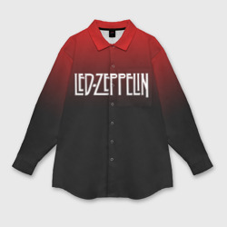 Мужская рубашка oversize 3D Led Zeppelin