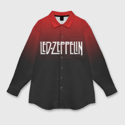 Женская рубашка oversize 3D Led Zeppelin