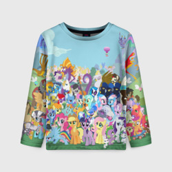 Детский лонгслив 3D My little pony