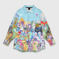 Мужская рубашка oversize 3D My little pony