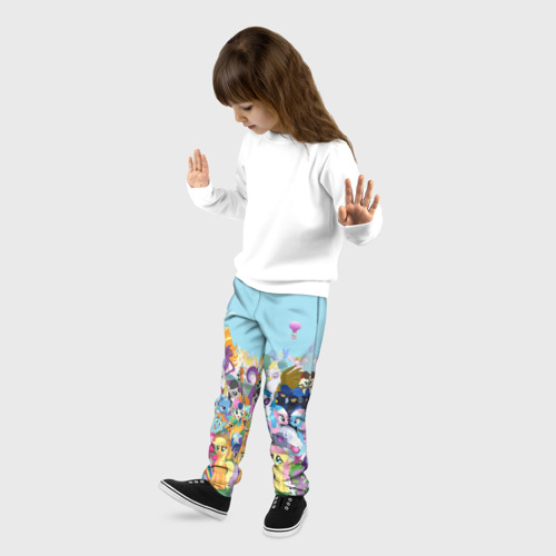 Детские брюки 3D My little pony, цвет 3D печать - фото 3