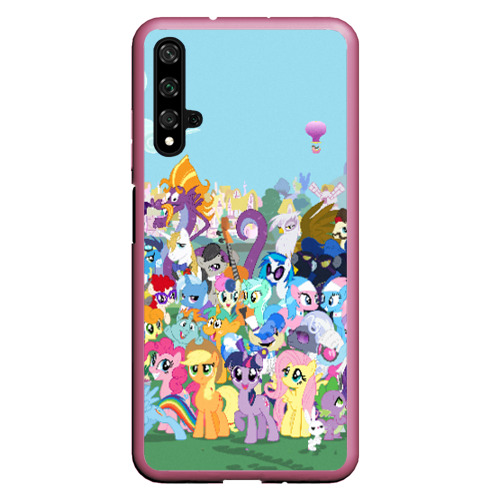 Чехол для Honor 20 My little pony, цвет малиновый