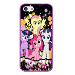 Чехол для iPhone 5/5S матовый My little pony band