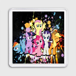 Магнит 55*55 My little pony band