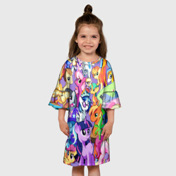 Детское платье 3D Маленькие пони - фото 2