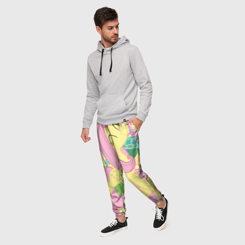 Мужские брюки 3D Пони, цвет 3D печать - фото 3