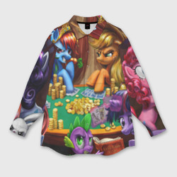 Мужская рубашка oversize 3D Little pony